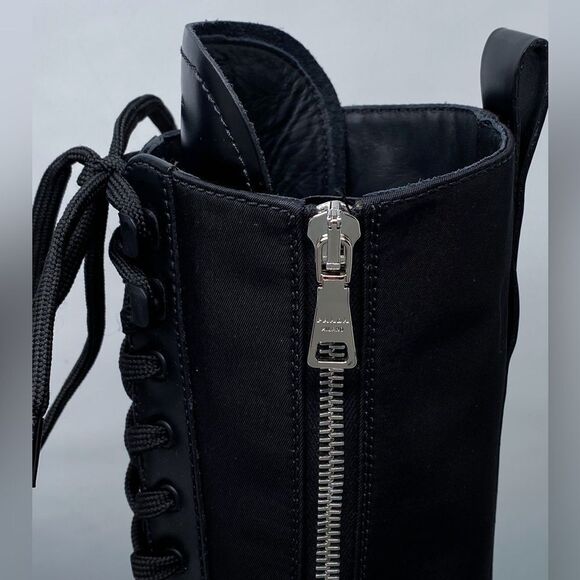 Prada Lug-Sole Tall Leather Combat Boots size 35 - Picture 10 of 16